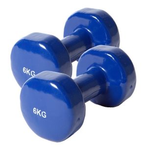 Vinyl dumbbell 12 kg (6x2kg pair)