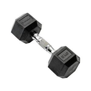 Rubber hex dumbbell 5 kg
