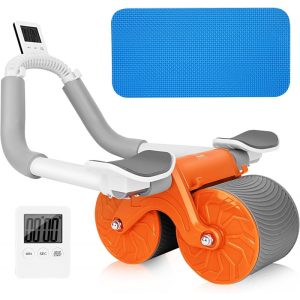 Automatic Rebound Ab Roller Wheel Abdominal Exercises Equipment with Knee Pad