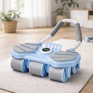 6 Wheel Automatic Rebound Ab Roller Wheel with Elbow Support