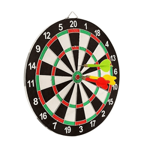 Ninja–17inch Dart Board–Black and White